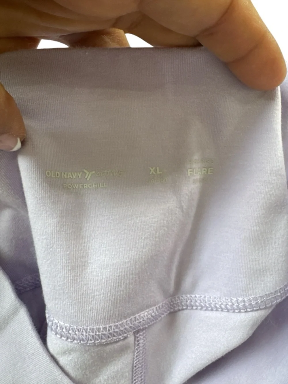 Old Navy Active PowerChill Lavender Flare Leggings High Rise XL 14/16
